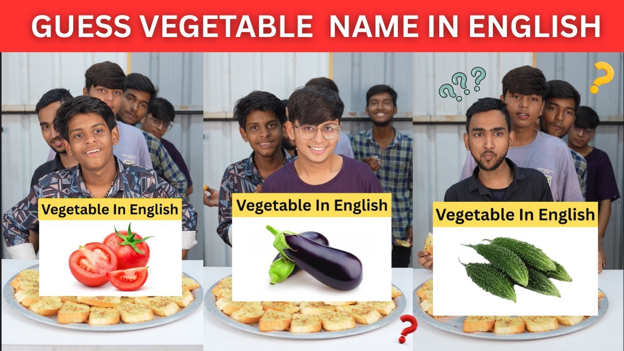 🎉 Guess the Vegetable Name & Eat Garlic Bread Challenge! 🥦🍞