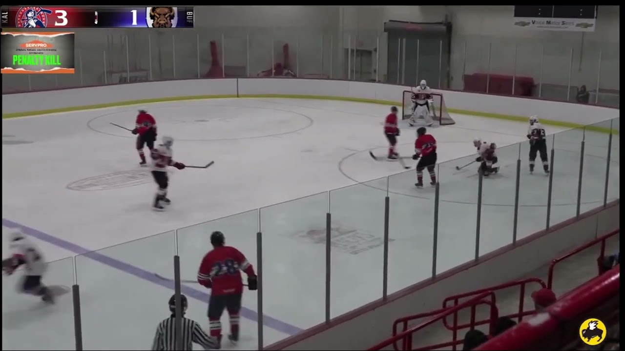 A short handed home goal for the Kalkaska Battlers.
