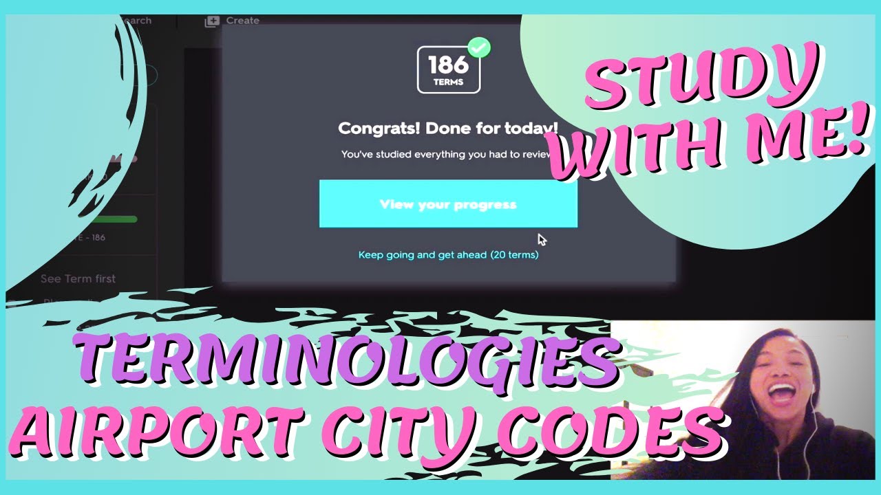 STUDY WITH ME | AIRLINE TERMINOLOGIES | AIRPORT CITY CODES | Becoming a Flight Attendant | JojoTV