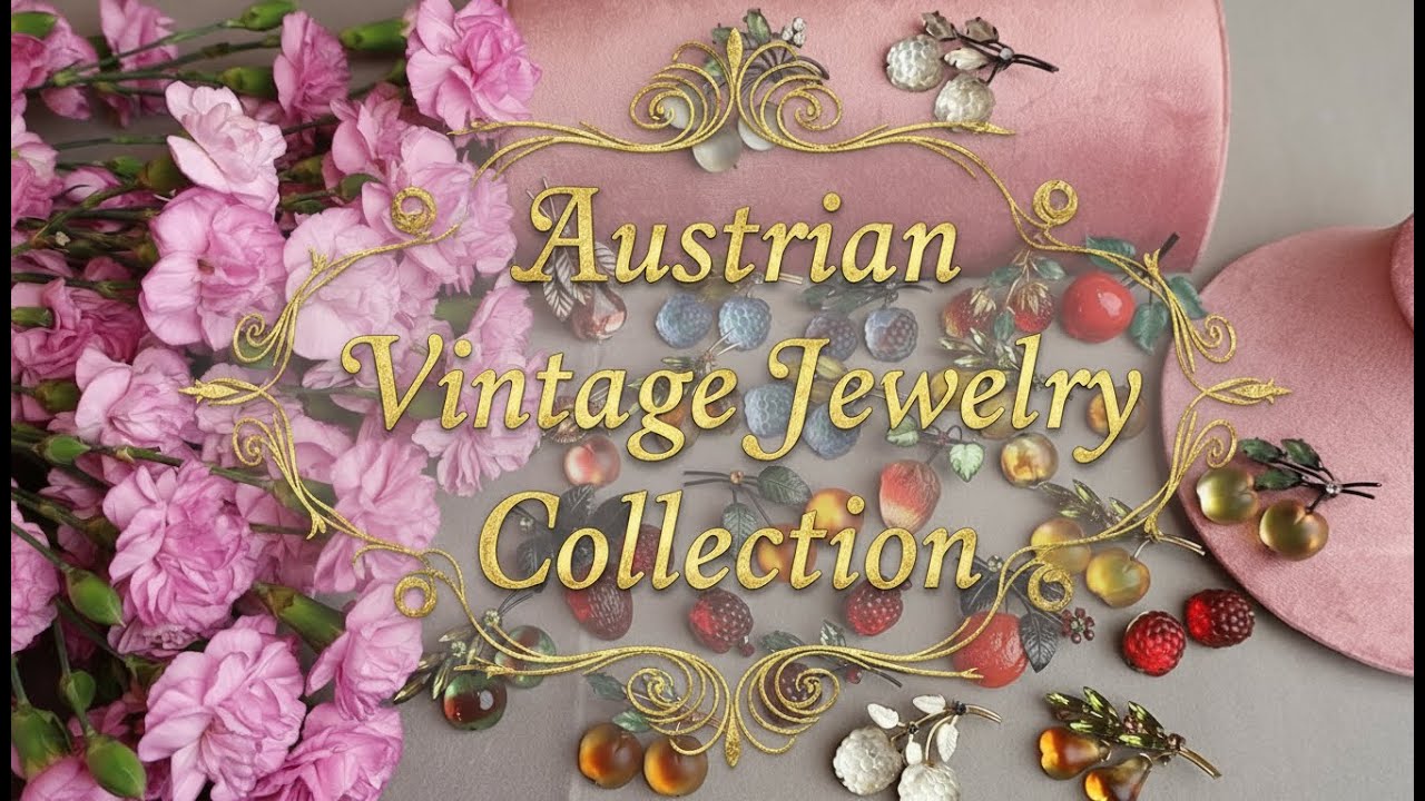 The Sweetest Haul: My Unique Austrian Fruit Vintage Costume Jewelry Brooches