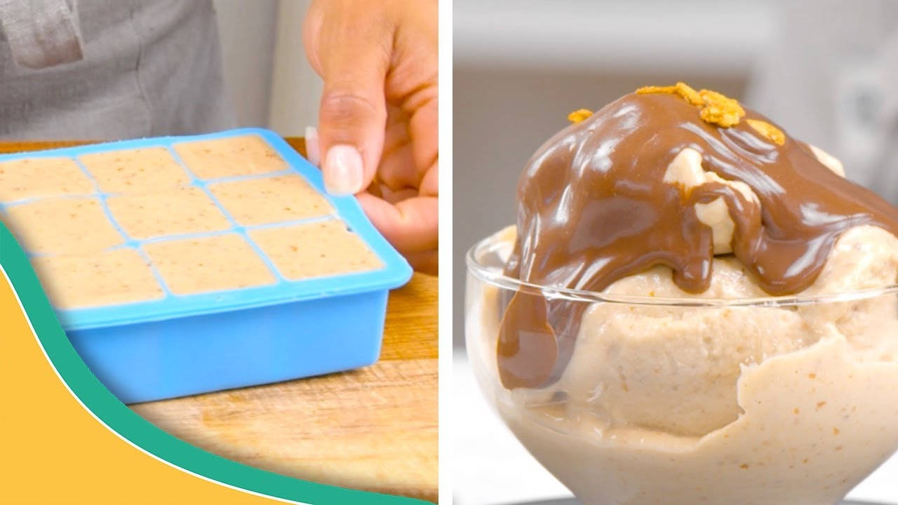 3 recetas fáciles de helado SIN leche | Veganas | Sin lactosa | Sin heladera