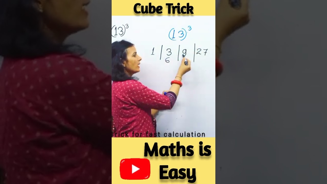 Quickest way to find cube of any number | Cube Trick | Vedic Maths #shorts #youtubeshorts #vedicmath
