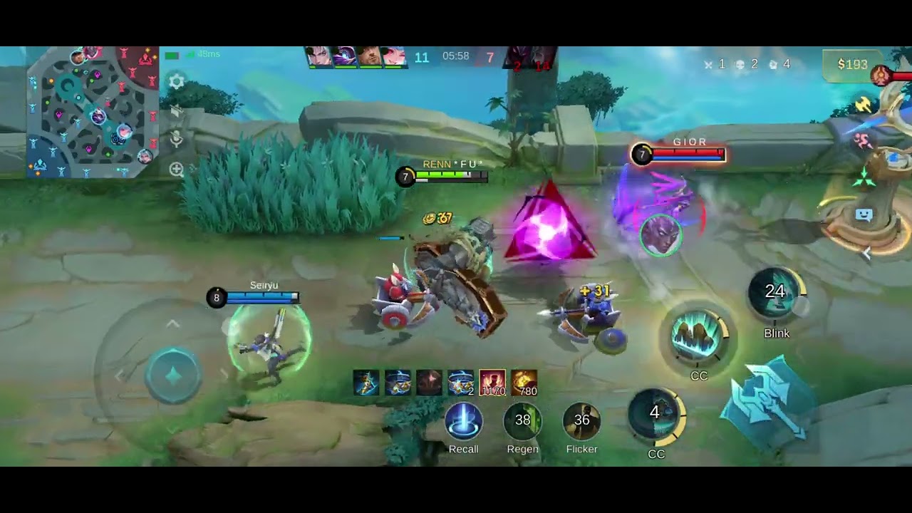 Zombie vs Copy Zombie #mobilelegends #roamsupport #mlbb #roam 