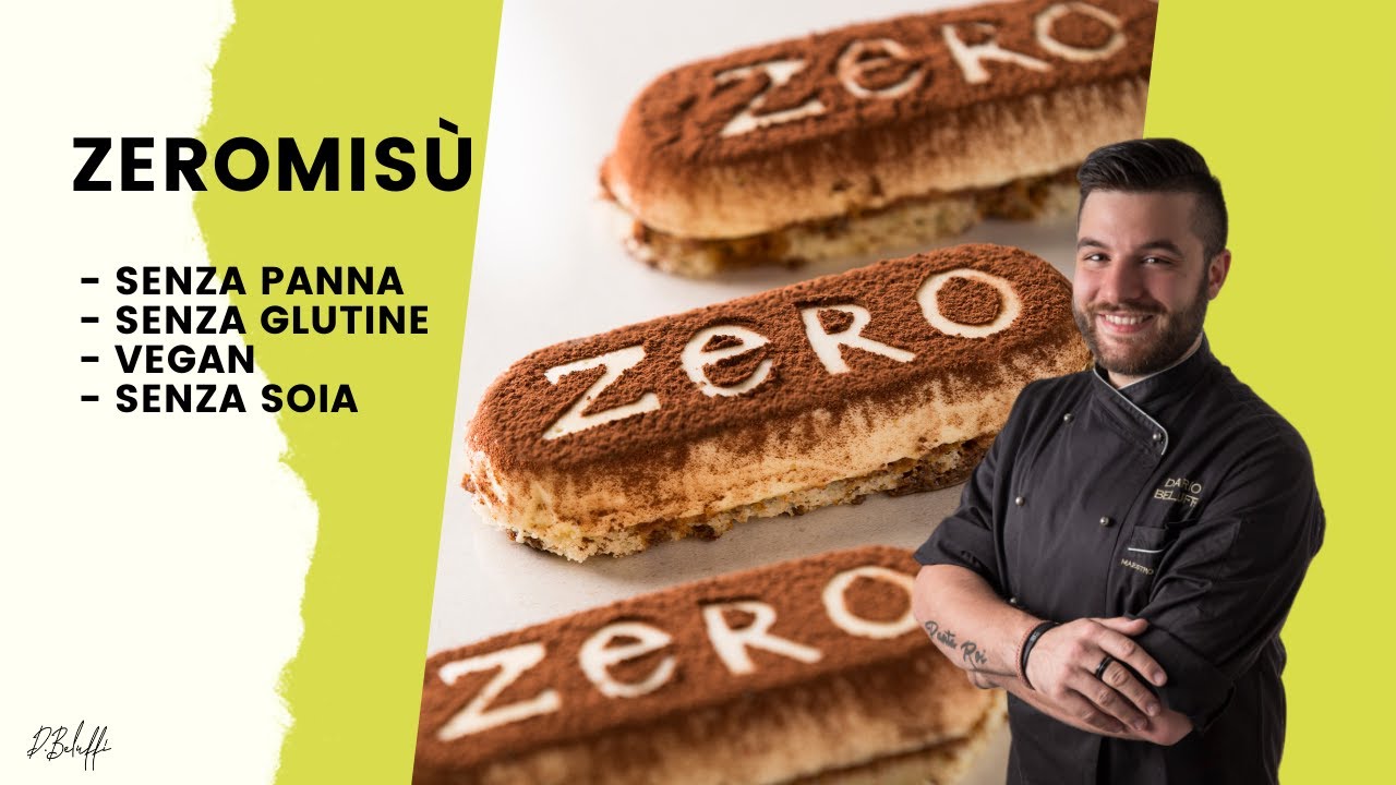 ZEROMISU' - TIRAMISU' VEGANO, SENZA GLUTINE E PANNA. Uguale all'originale