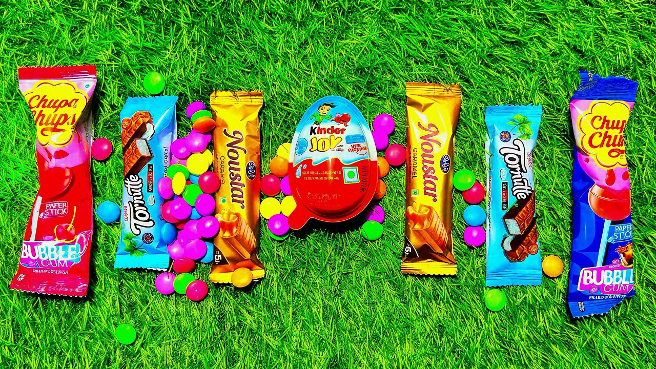 Satisfying ASMR Unboxing GIANT Sweets | Chocolate & Rainbow Lollipops Candy Cutting Sounds 