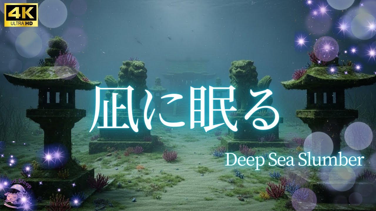 海に沈んだ狛犬と社｜水底に眠る祈り｜The Sunken Shrine and Guardian Komainu | Prayers Beneath the Sea｜作業用BGM