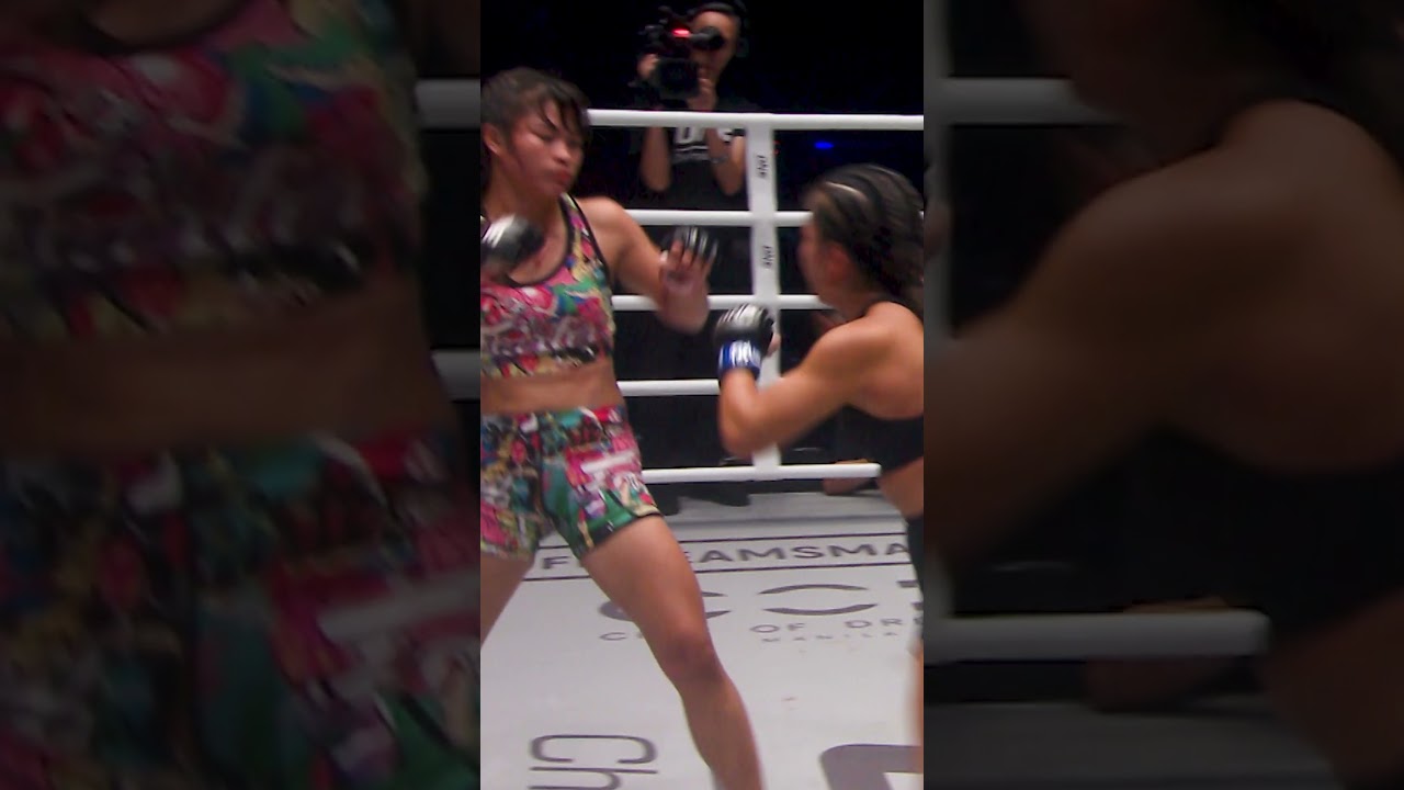 SCARY knees 💥 Will Stamp score an epic finish when she takes on Kana at ONE 173 in Tokyo?