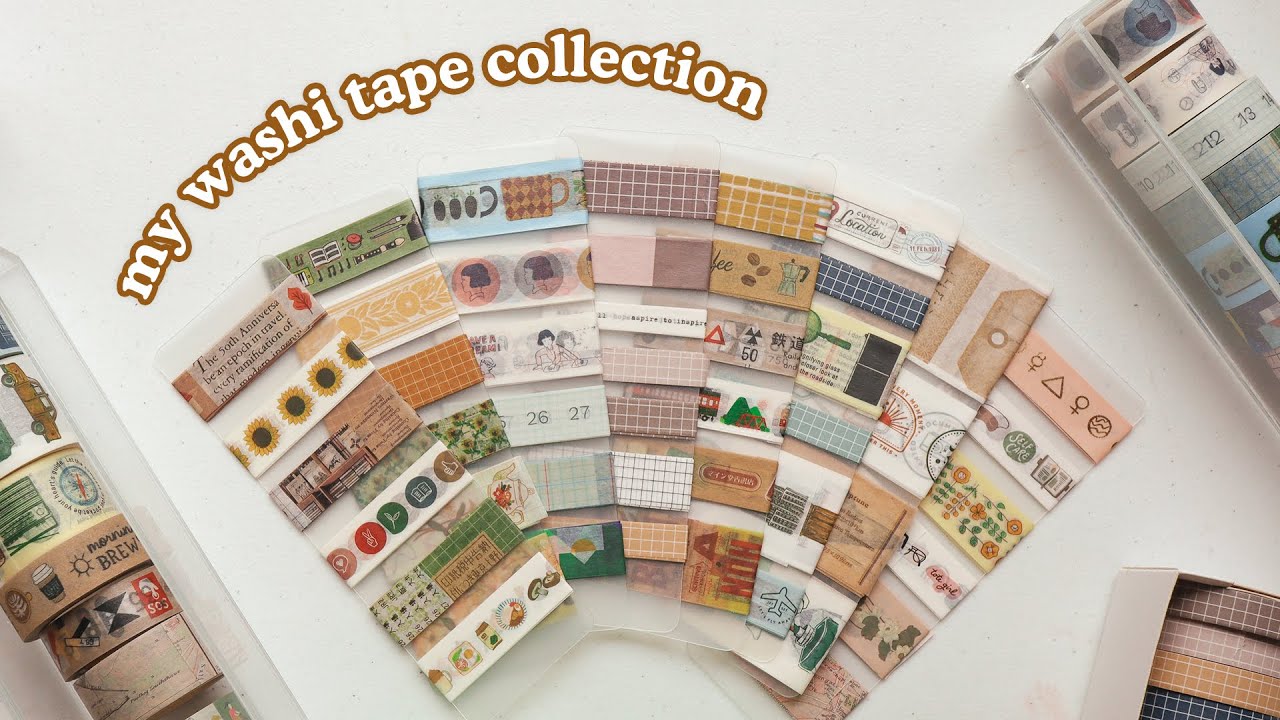 My Washi Tape Collection 🌻 Make Samples with Me! | Abbey Sy