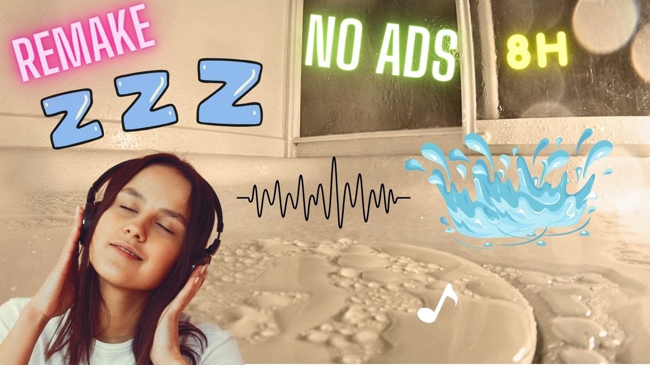 Muted Metal Shower Ringing Sound (8H Visuals - No Ads!)🚿😴 || Sound #147