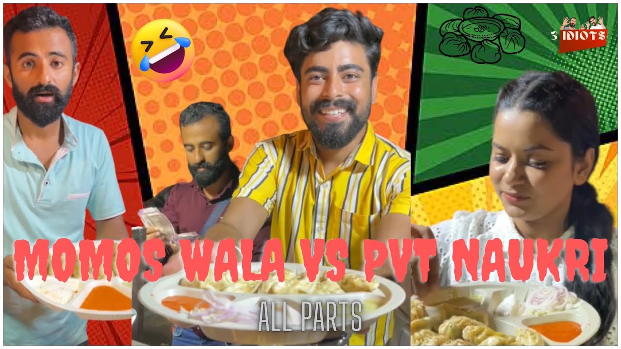 Momos wala vs Private Naukri All Parts 😂 #funnyshorts #momoswala #pvtnaukri
