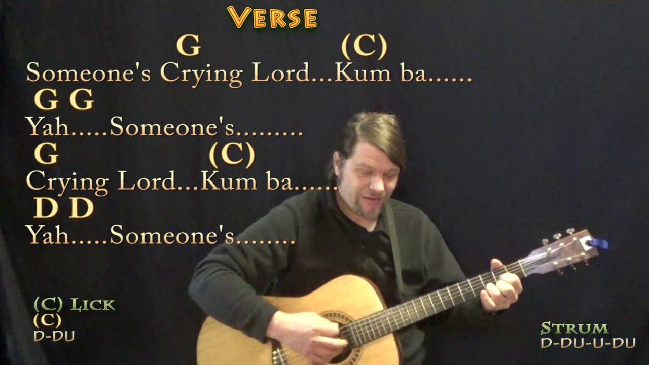 Kumbaya (Kid Song) Guitar Cover Lesson in G with Chords/Lyrics - Munson