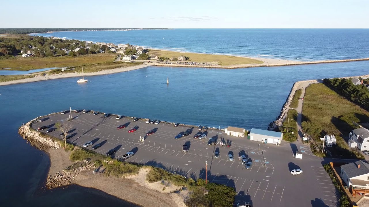 Wells Harbor - Wells, Maine - Drone