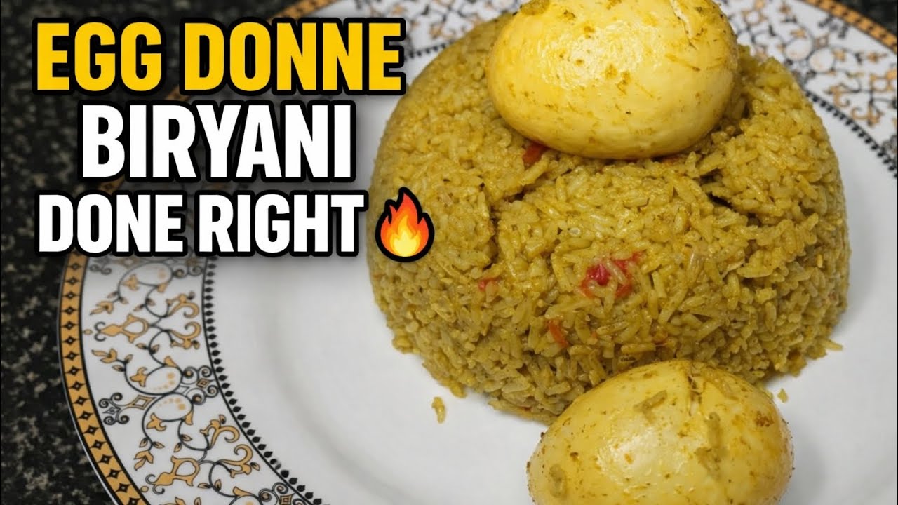 Egg Donne Biryani Done Right 🔥| ಮನೆಲ್ಲೇ ಡೊನ್ನೆ ಬಿರಿಯಾನಿ  #donnebiriyani #eggrecipe 