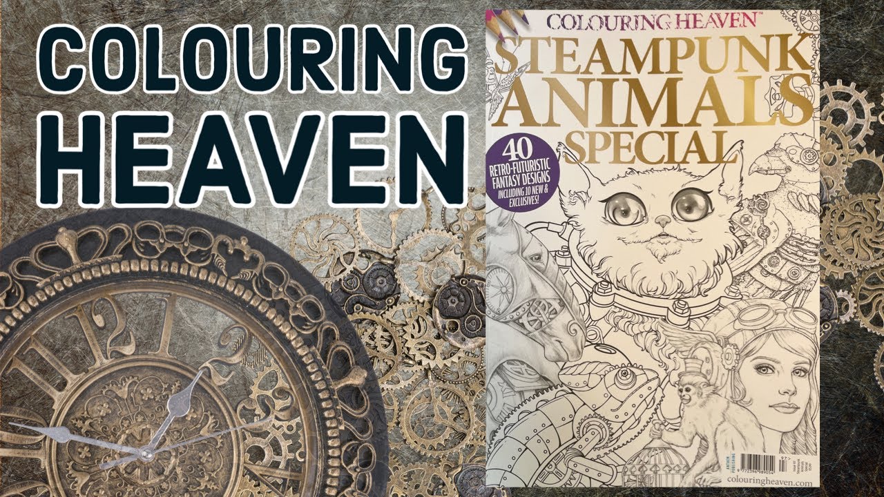 Colouring heaven Steampunk Animals Special~ featuring Christine Karron
