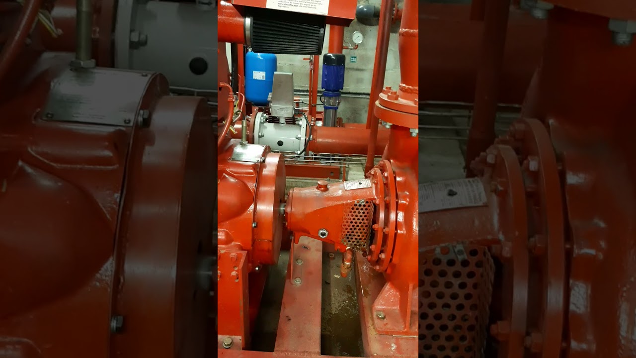 Sprinkler : démarrage du moteur diesel (motopompe).