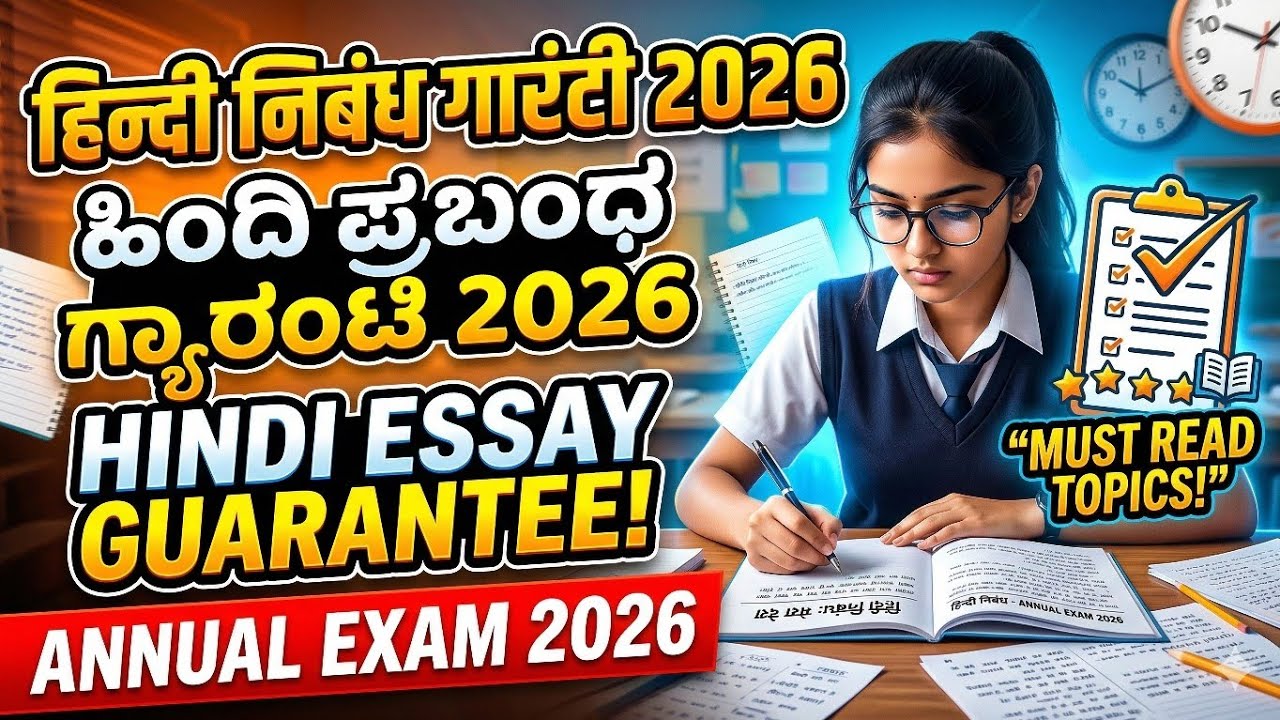 FIX ESSAY IN HINDI FOR ANNUAL EXAM 2026 ಹಿಂದಿ ಯಲ್ಲಿ ಇದೇ ನಿಬಂಧಗಳು ಬರುತ್ತಾ?हिंदी निबंध guarantee 