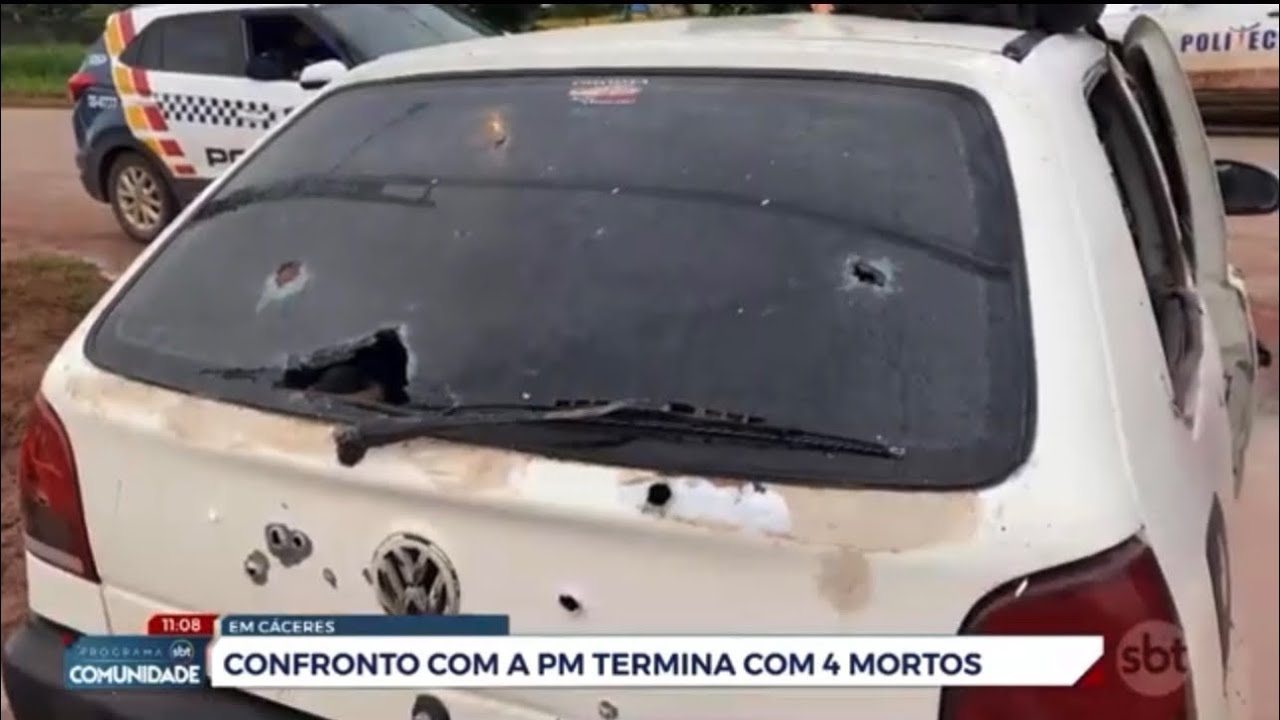 Confronto com a PM em Cáceres