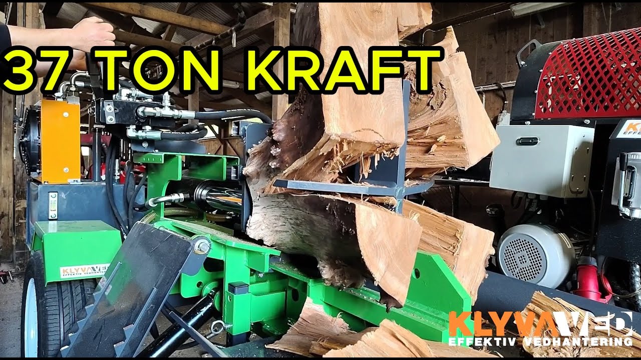 Bison 37 Ton Vedklyv – Kraftigaste i Sverige?
