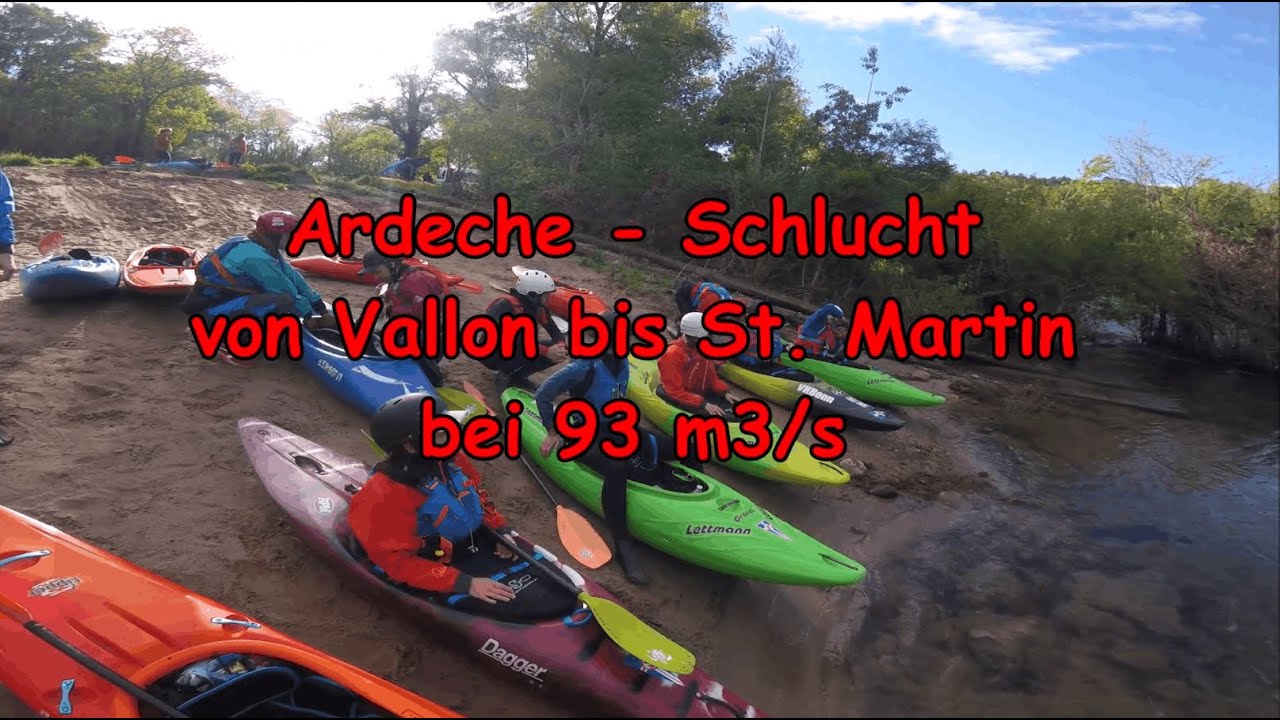 Im Express-Tempo durch die Ardeche Schlucht (Vallon bis St Martin)