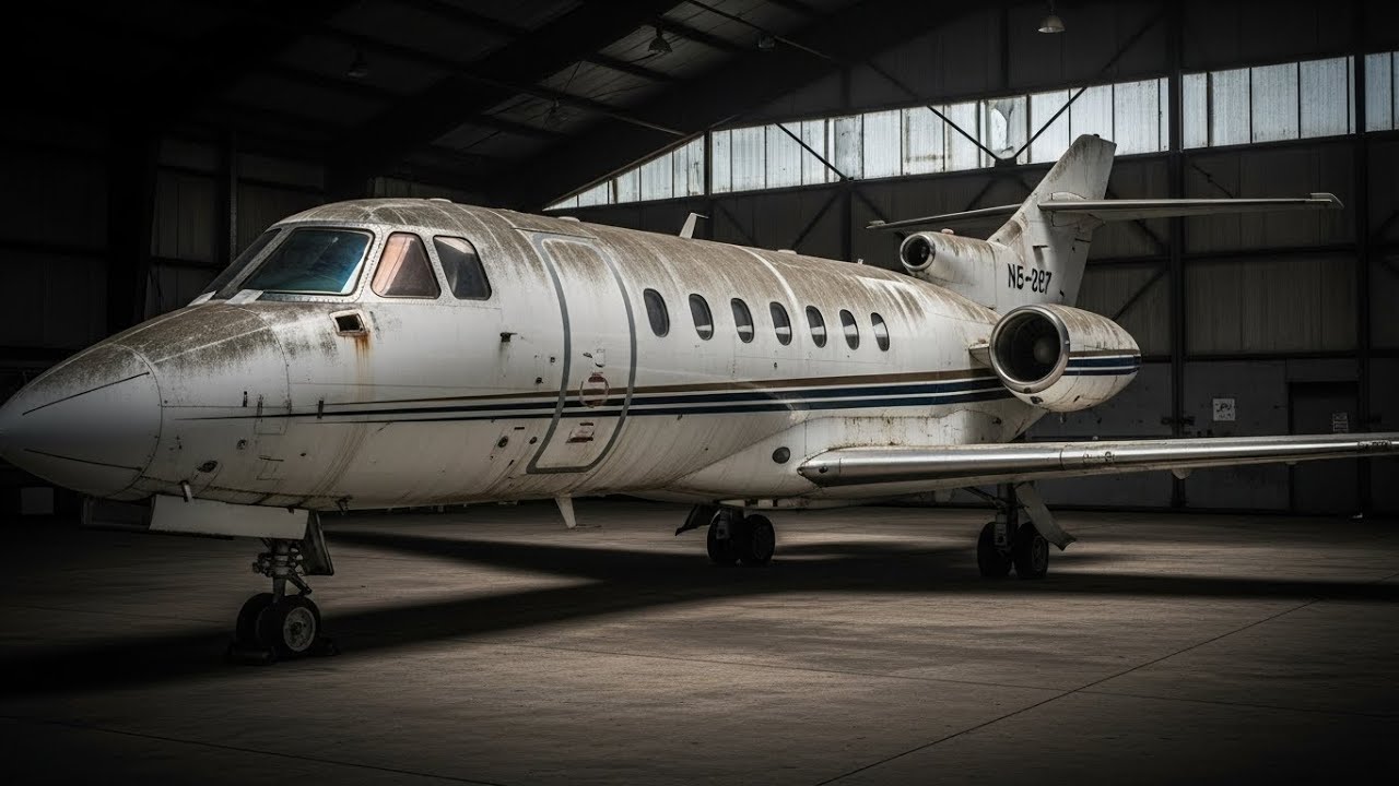 ASMR Jet Restoration | We Found a $2 Million Hawker 900XP Private Jet Engine Abandoned in a Hangar
