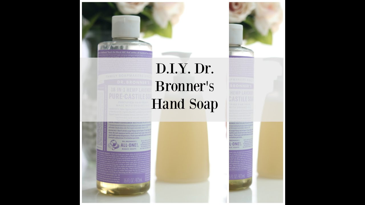D.I.Y. Hand Soap | Dr. Bronner's Hemp Lavender + Vanilla Essential Oils
