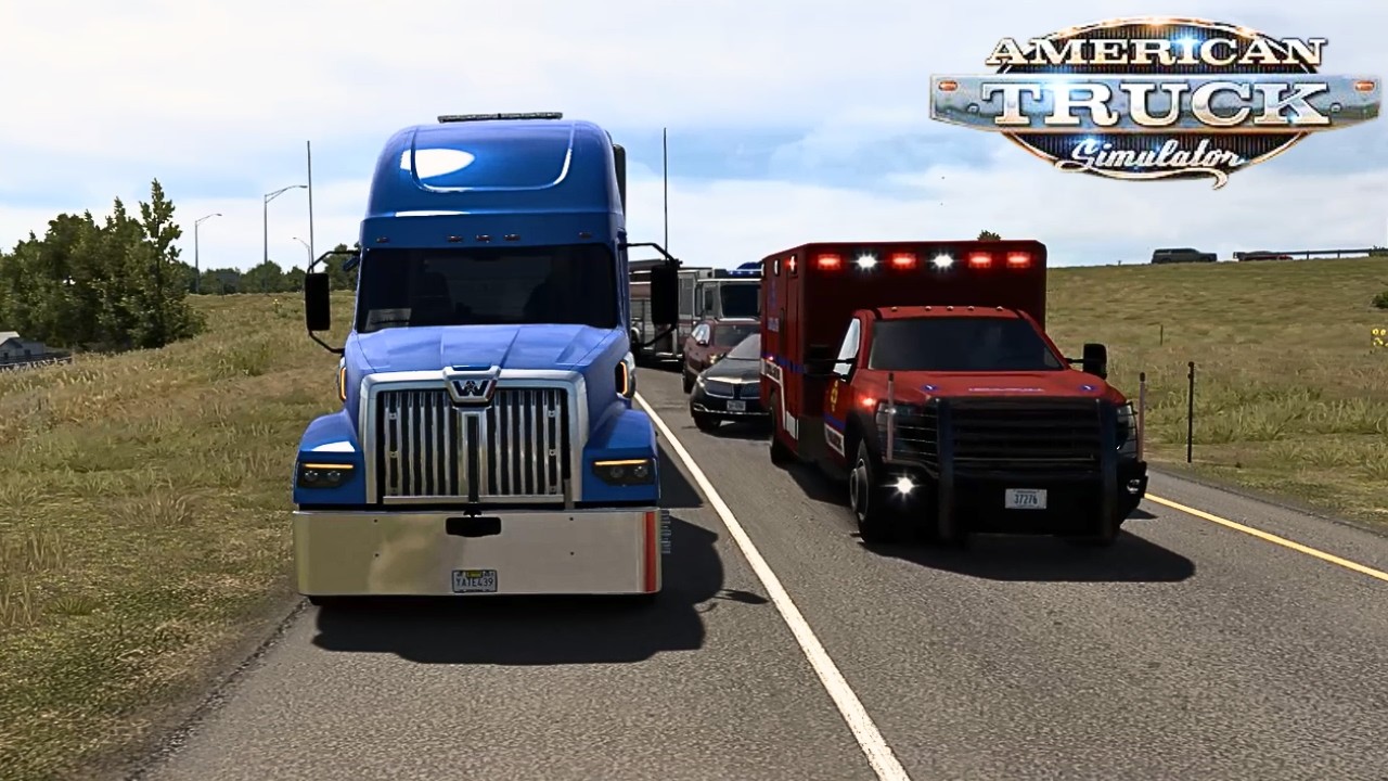 American Truck Simulator – Western Star 57X: transporte de baterías Omaha a Chadron
