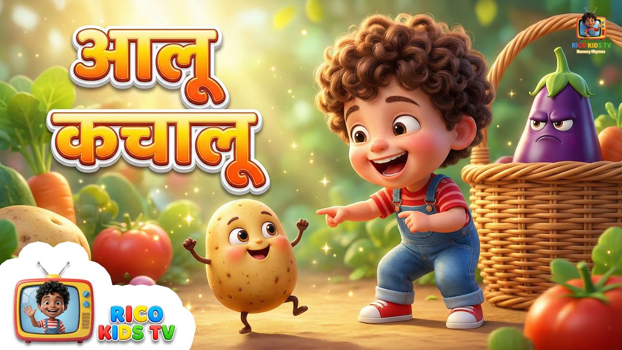 Aloo Kachaloo Beta Kahan Gaye The  | Vegetable Song | Hindi Rhymes for Kids | Balgeet | Rico Kids TV