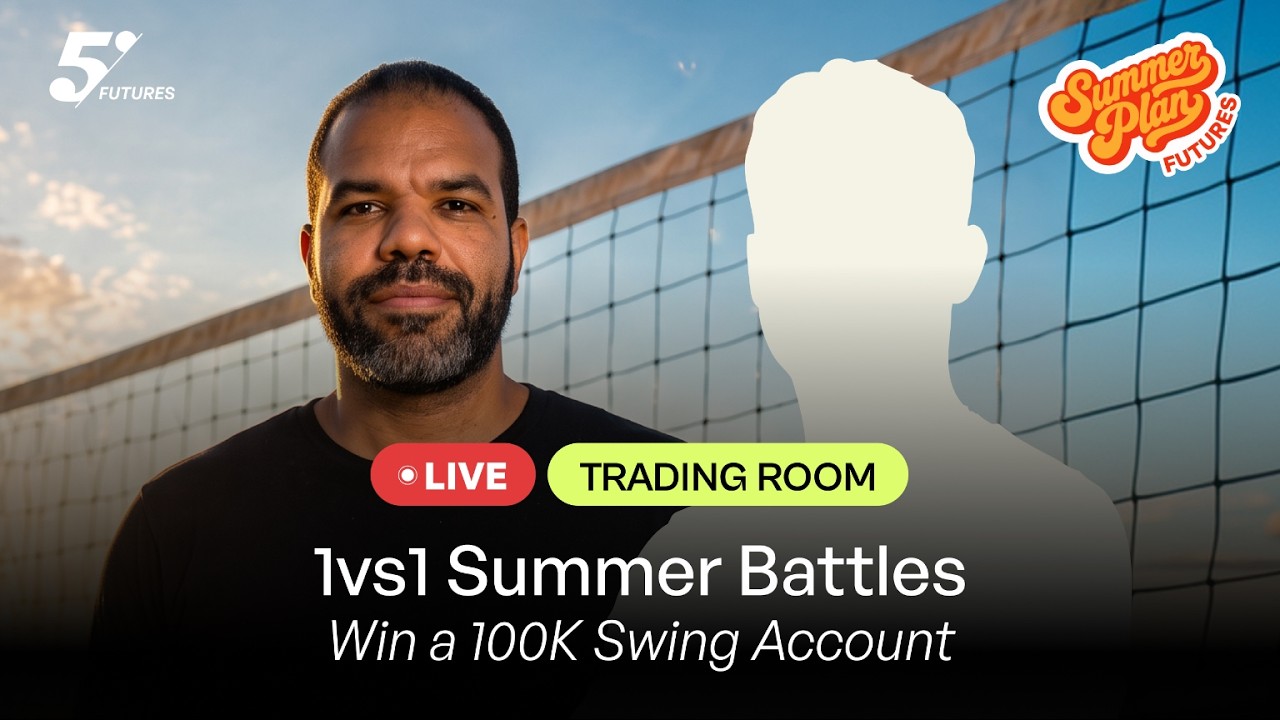 LIVE Futures Trading: 1v1 Summer Battle | Win a $100K Swing Account