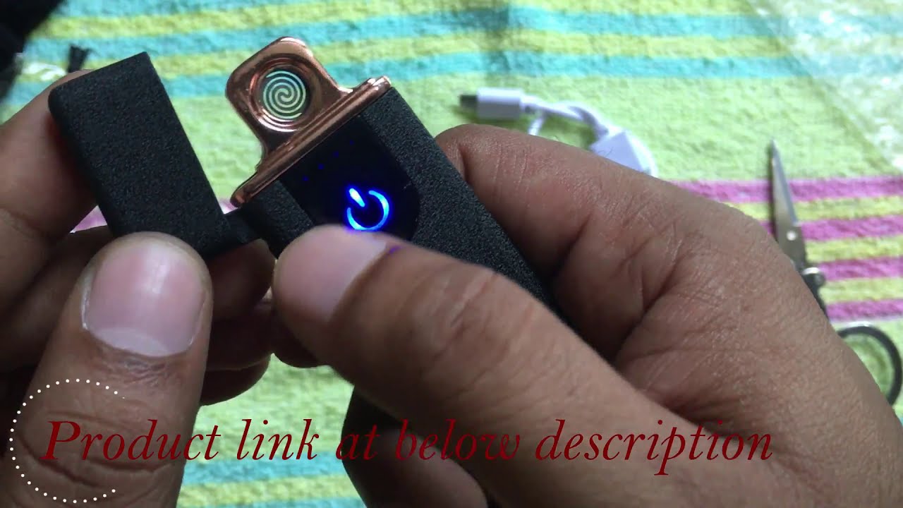 Unboxing touch screen USB electronic cigarette lighters from aliexpress