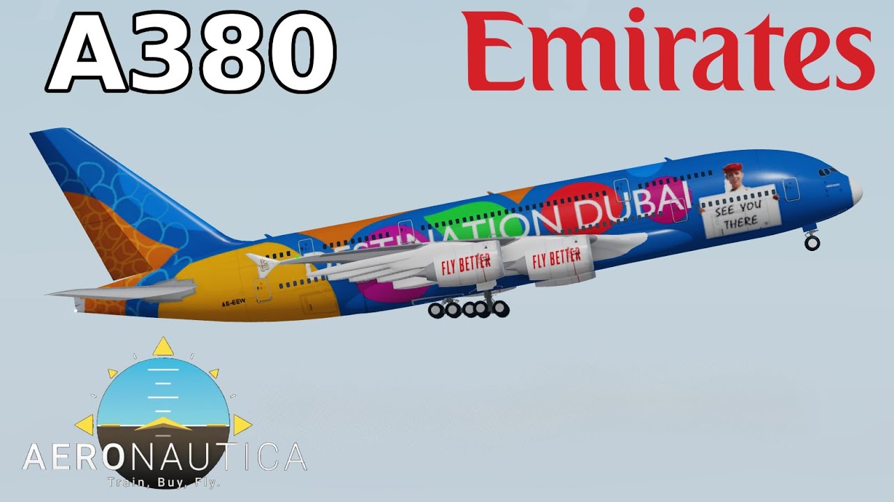 Aeronautica Emirates Airbus A380 | full flight - Meihua - Yuripa