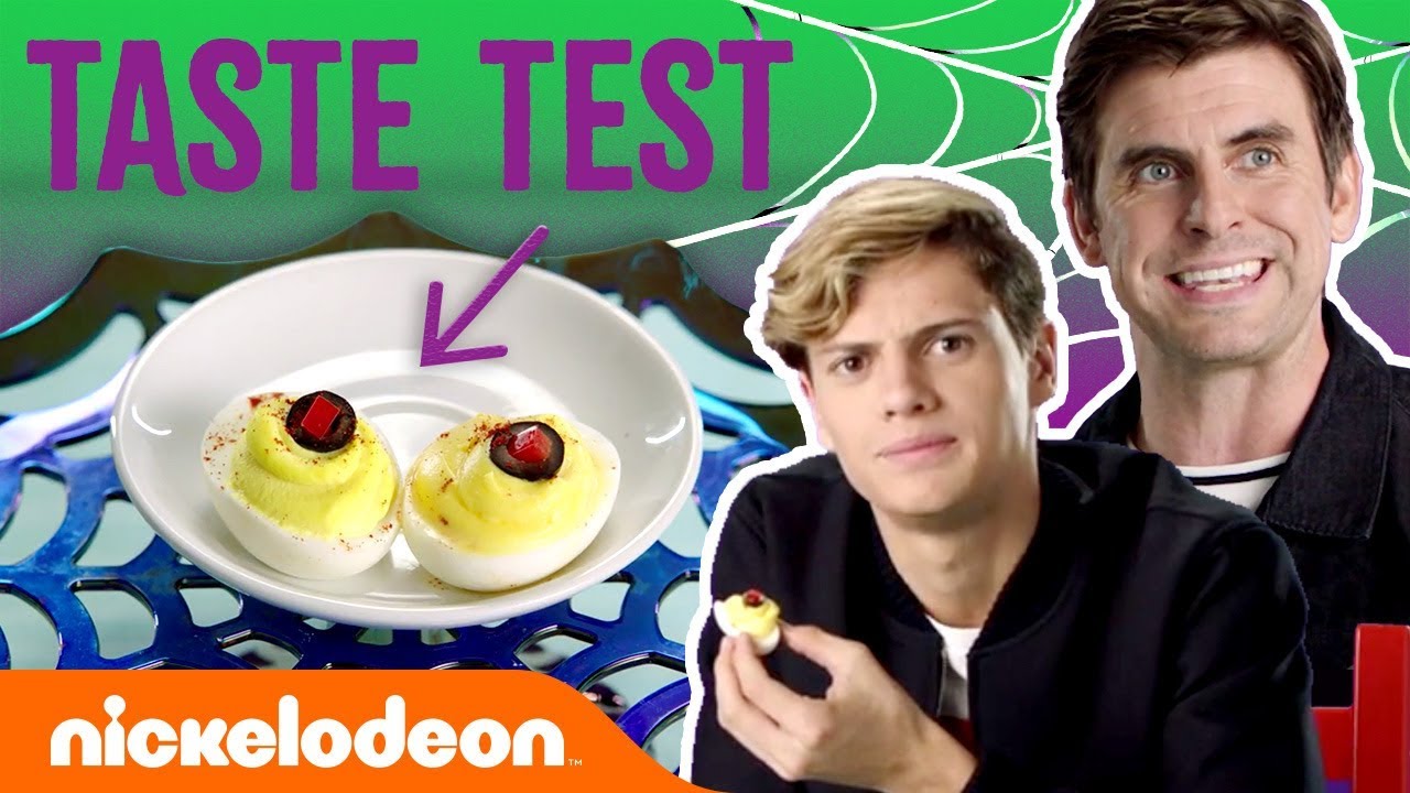 Jace Norman & Cooper Barnes Taste Test🍬Halloween Treats | #NickStarsIRL