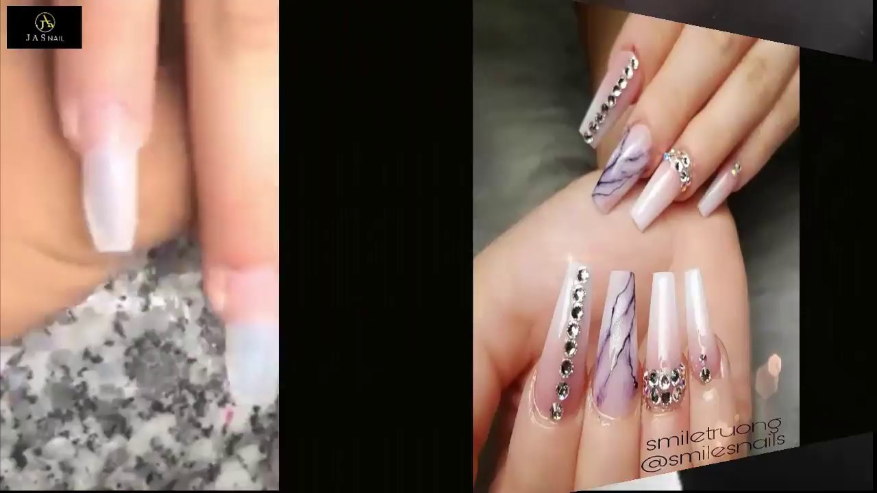 NEW ART DESIGN 2018-/MARBLE AND OMBRE/NAIL TECHNICIAN-SMILE/THE BEST NAIL 👍ART DESIGN👍 #234