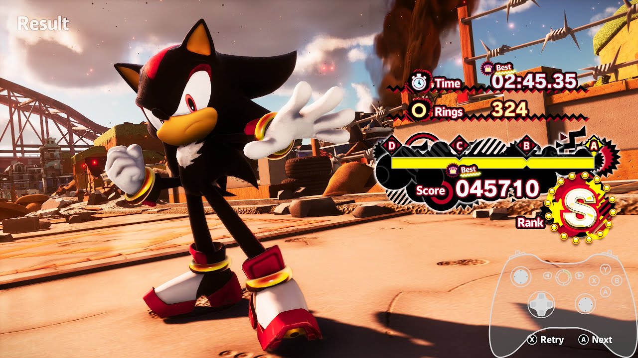 Shadow Generations (PC 4K HDR) Sunset Heights Act 1 Speedrun 2:45.35 No Wings