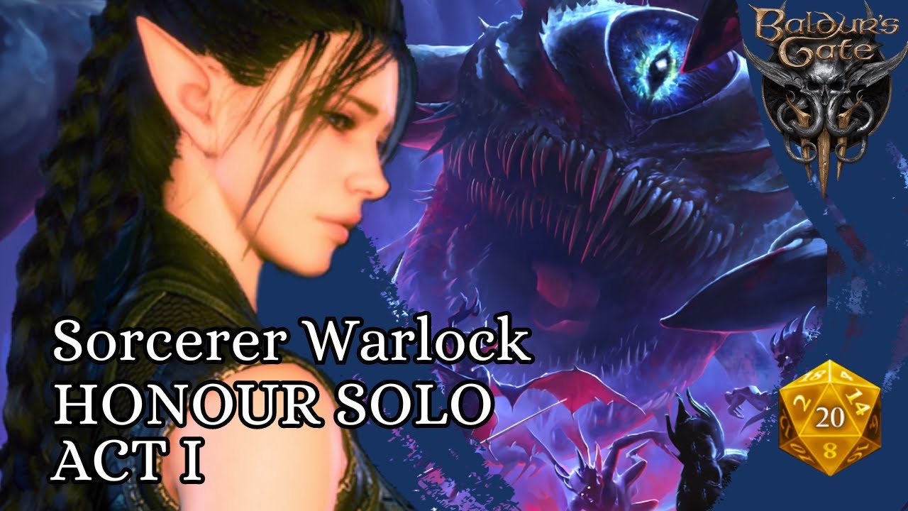 Baldur's Gate 3 Honour Mode | Act 1 Solo | Sorcerer Warlock |