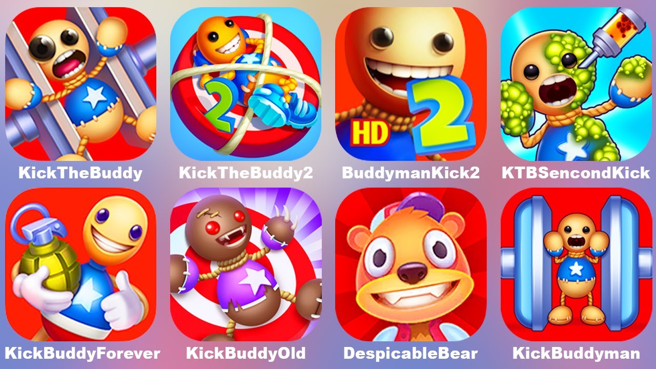 Kick the Buddy 2,Buddyman Kick 2,Despicable Bear,Kick the Buddy Forever,Kick the Buddy Second Kick