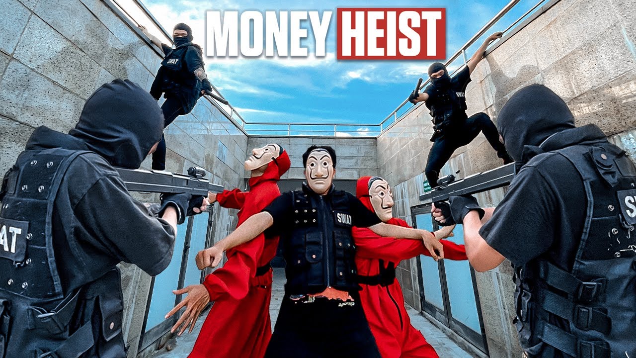 MONEY HEIST vs POLICE in REAL LIFE ll THE ESCAPE 3.0 ll (Epic Parkour Pov Chase) ( BELLACIAO REMIX )