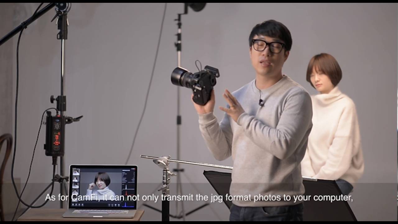 Using CamFi in the professional photography studio
