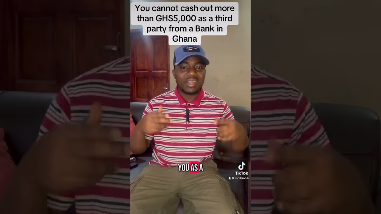 You cannot cash out more than GHS5,000 as a third party per the Bank of Ghana regulations
