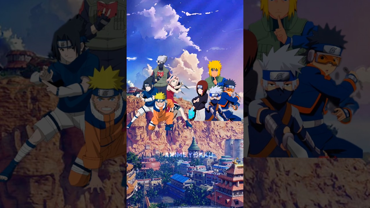 Kakashi team vs minato team | team 7 | #anime #naruto #kakashi #minato #obito #sasuke #sakura #rin