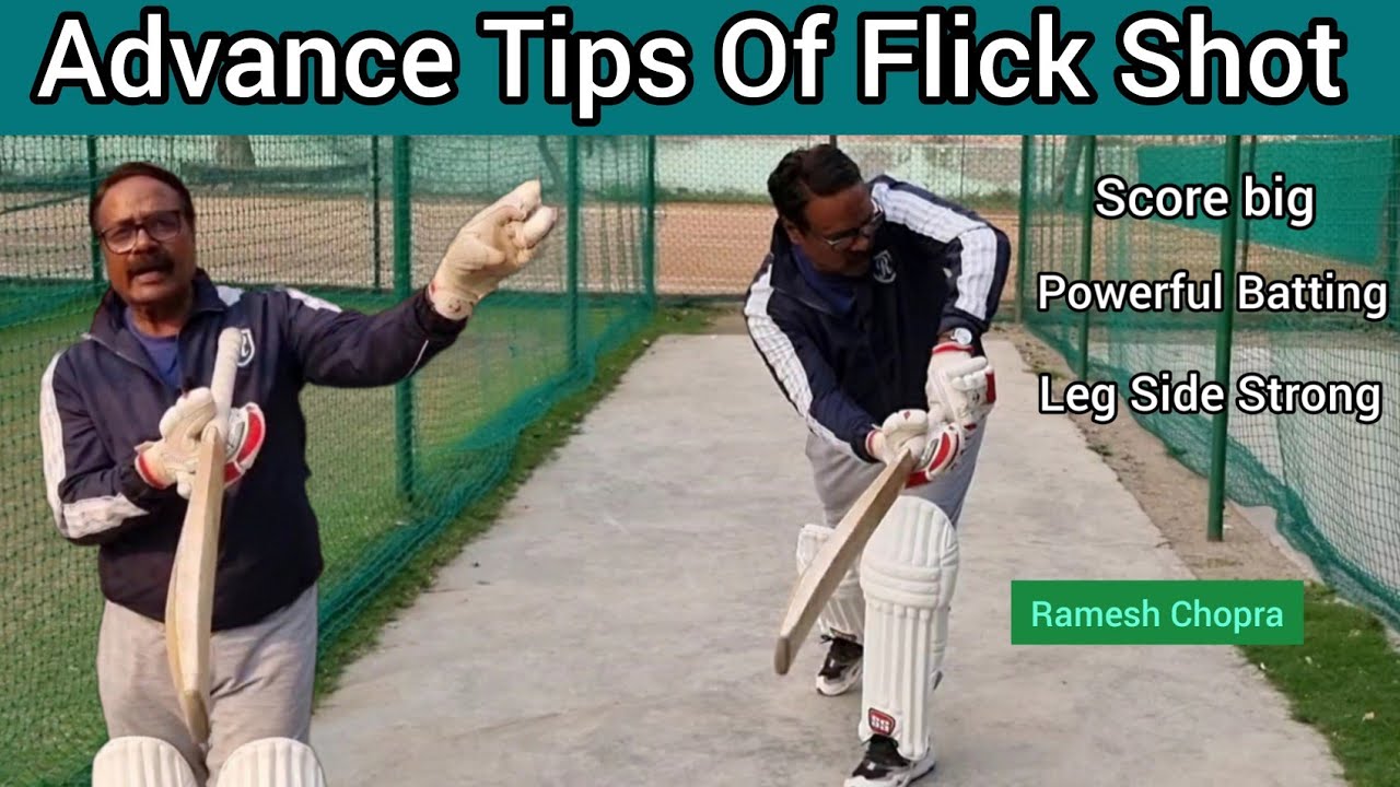 Advance Tips Of Flick Shot  Frontfoot KegGlance Hitting The Ball On Leg Side
