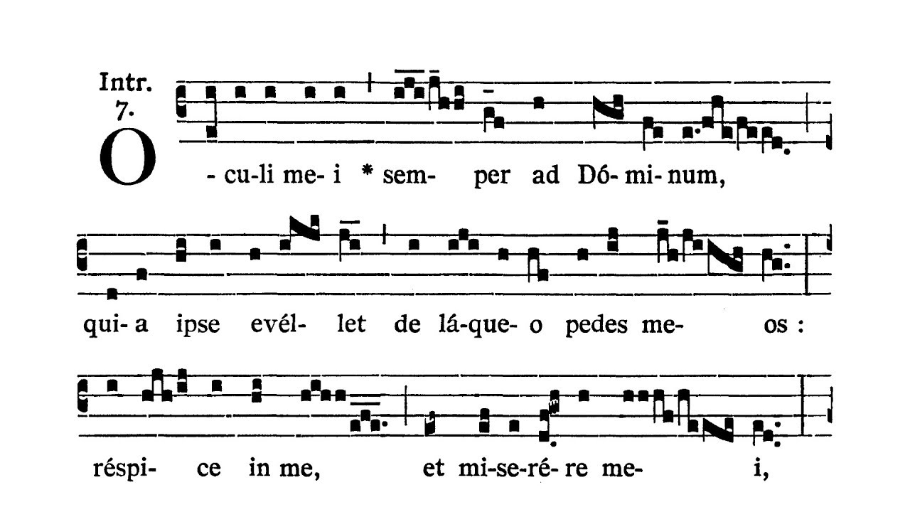 Dominica III in Quadragesima (III Niedziela Wielkiego Postu) - Introitus (Oculi mei)