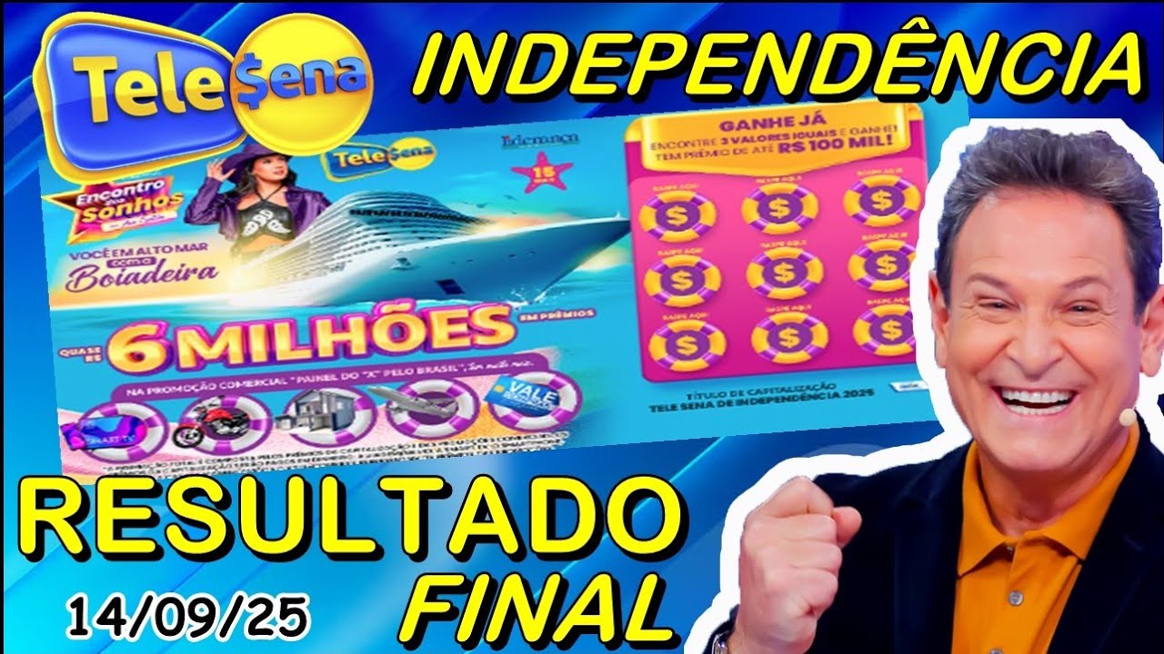 RESULTADO FINAL TELE SENA INDEPENDÊNCIA 🍀 14/09/25 💰