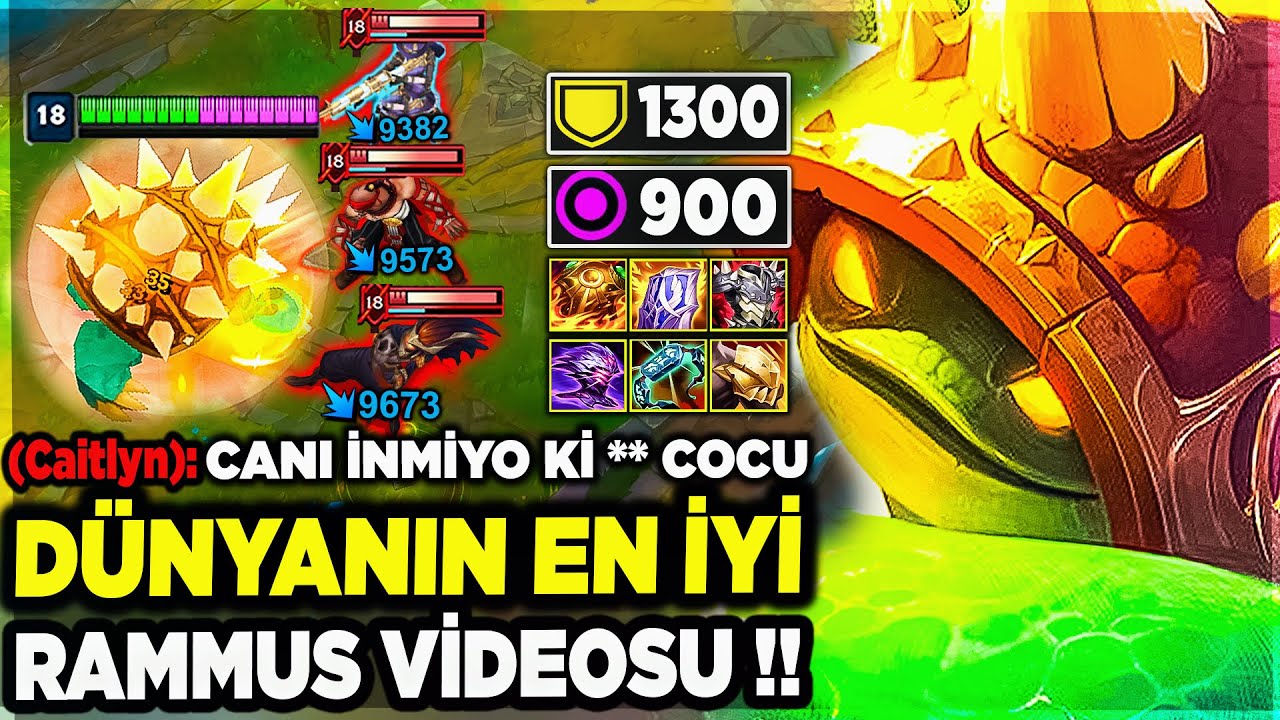 1300 ZIRH ÖLÜMSÜZ RAMMUS BUILD 😄 ( sinirden delirdiler )