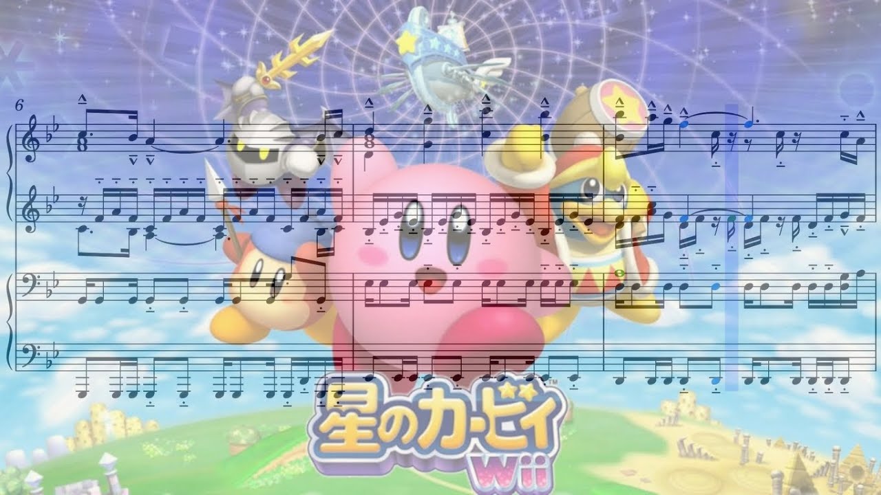 【星のカービィWii】｢飛べ！星のカービィ｣　ピアノ連弾アレンジ(楽譜付き)