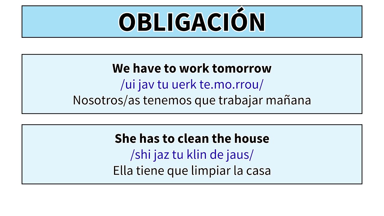 Guía para usar TO HAVE en inglés (TENER)