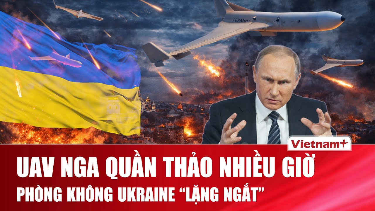 UAV ngang nhiên lượn hàng giờ trên bầu trời Kiev, không vấp lưới phòng không