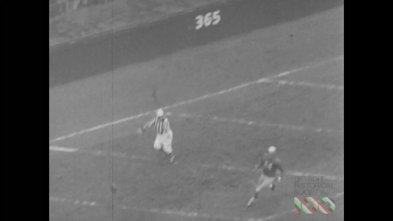 The Detroit Lions 1954 Football Highlights