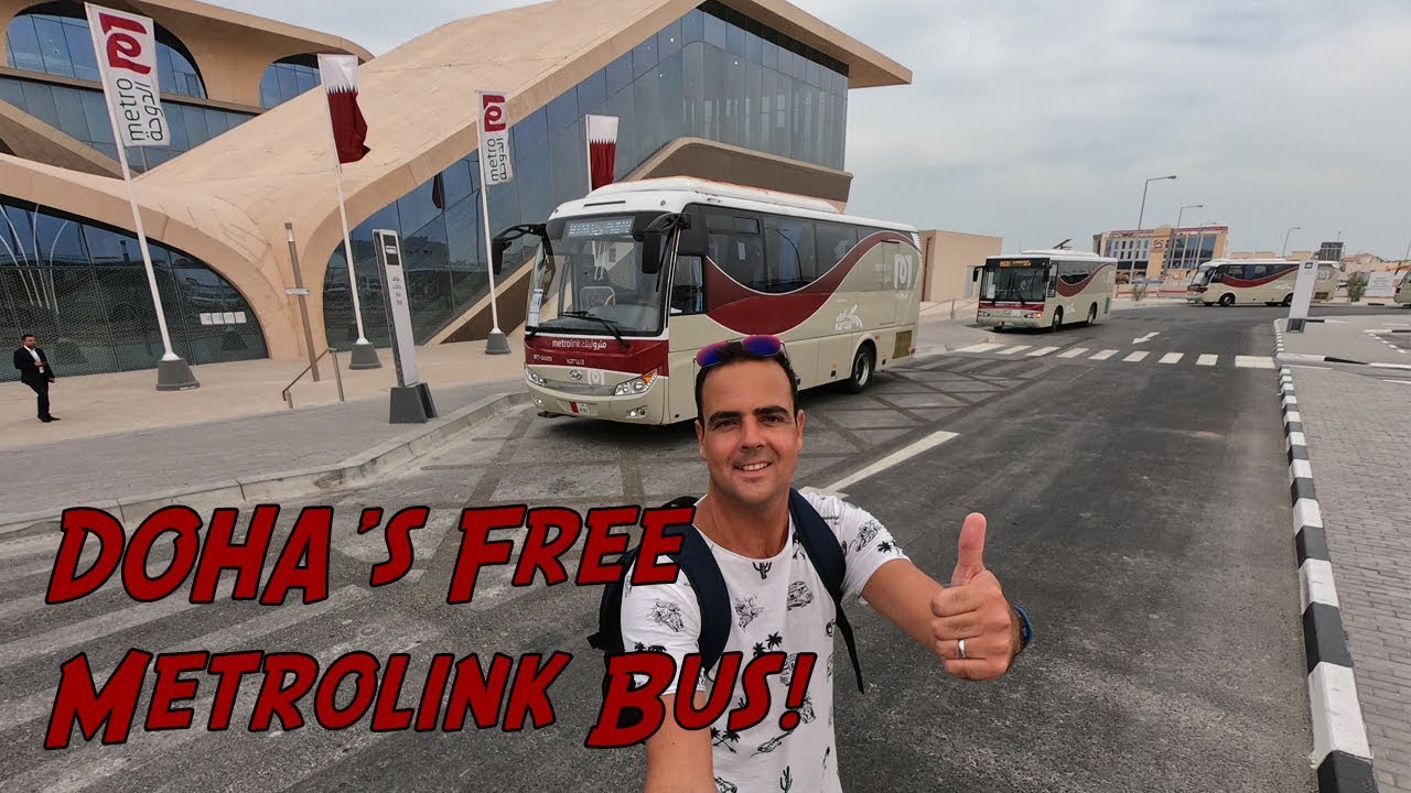 Doha's FREE Metrolink Bus to Doha Metro by Qatar Rail