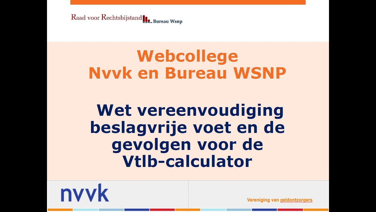 Webinar 1: Introductie nieuwe beslagvrije voet en Vtlb calculator