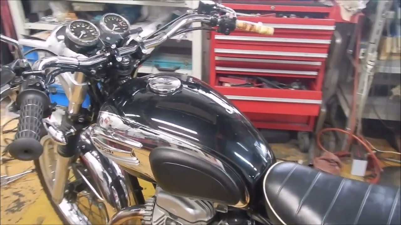 【W650】ハンドル交換
